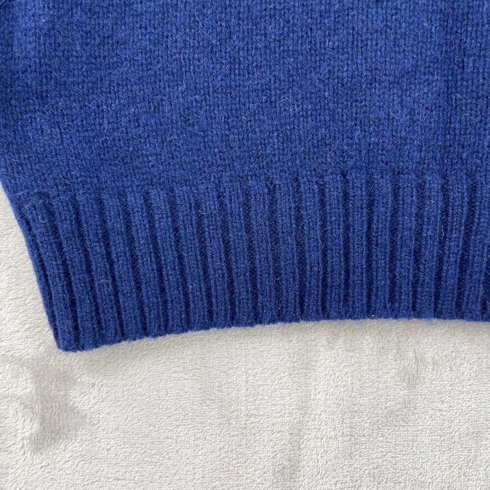 McGregor Vintage Pullover Wool Blend Argyle Blue Red Sweater USA Made - Picture 5 of 8